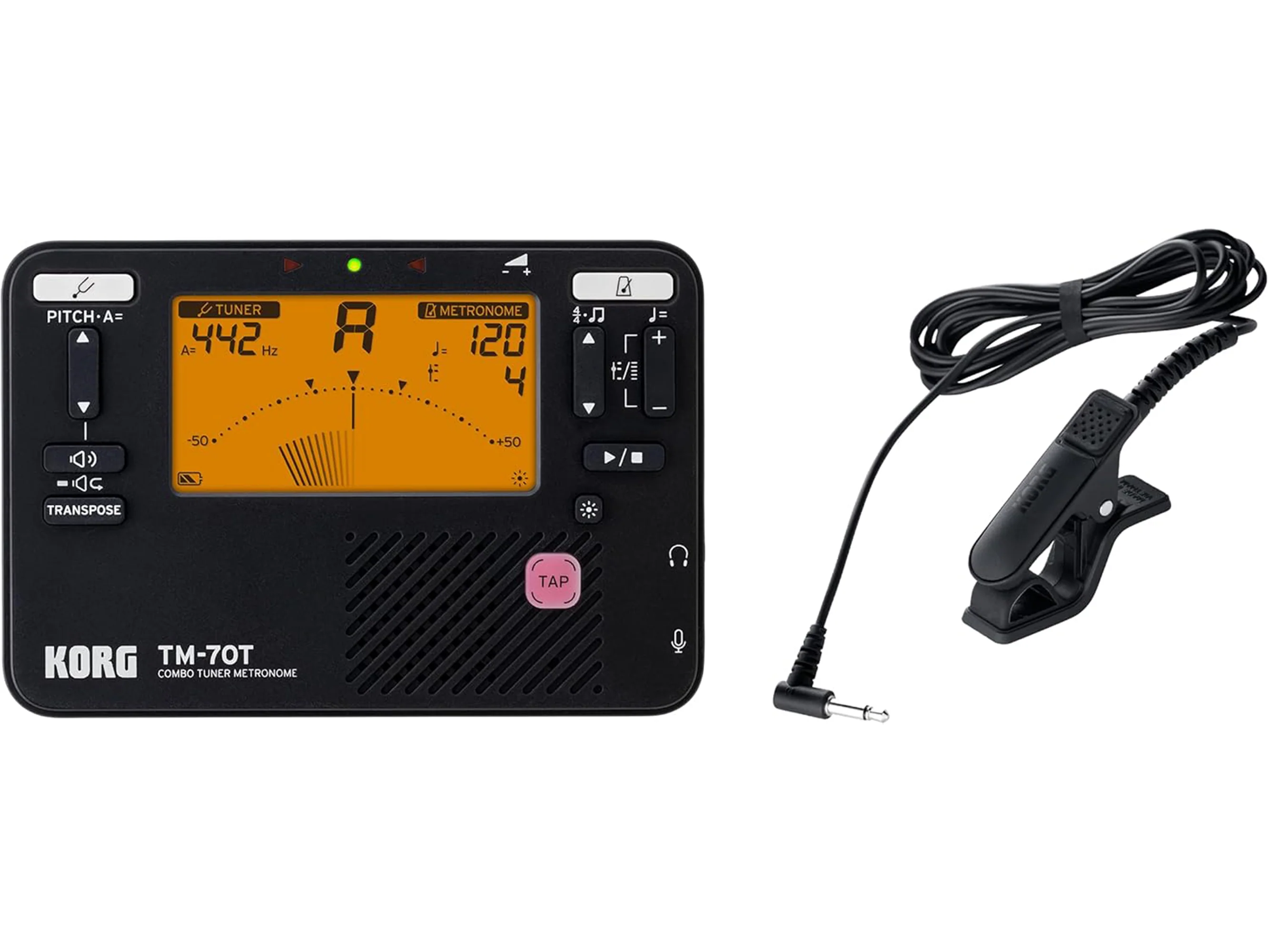 TM-70C Tuner/Metronome with Contact Microphone - Image 2